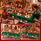 Christmas Tablecloth Rectangle 60x84 Inch  Holiday Table Decor Winter Party