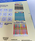 Crayola 60 Piece Art Set Limited Edition Retired Colors Book Stickers New