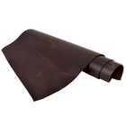 Genuine Cow Leather Tooling Leather Pre-cut Oil-brown Pull-up Hide Skin