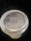 Vintage Alka Seltzer Clear Glass Medicine Bottles With Metal Screw Lid