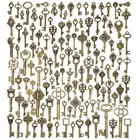 Lot Of 125 Vintage Style Antique Skeleton Furniture Cabinet Old Lock Keys Jewelr