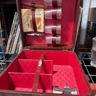 Vintage Portable Travel Bar Set With Case   Accessories