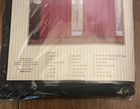 New Elegant Comfort Sheer Panels Window Curtains Long Black Two Panels 60 x84 