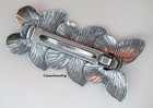  8130 Ant d Sterling Silver Plated 80mm Made In France Butterfly Barrette