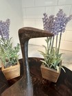 Vintage Mid Century Modern Abstract Cast Metal Bird Sculpture 9  Japan