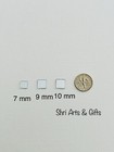 Small Mini Square Craft Mirrors 7 Mm 100 Pieces Decor Mirror Mosaic Tiles