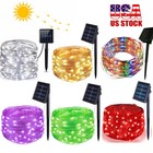 100-200 Led Solar Fairy String Lights Christmas Outdoor Waterproof Garden Decor