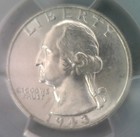 Graded Washington Silver Quarter 1943 P     90  Silver Us Coin - Pcgs Graded Ms65