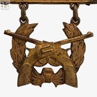 Pre Ww1 Army National Guard Pistol Expert Revolver Badge Insignia Colt M1892