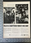 1957 General Electric Big-screen Portable Television B w Vintage Print Ad