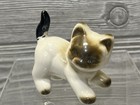 Vintage Siamese Cat Figurine Porcelain Ceramic 2 75    Midcentury Kitten Kitty