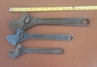 3 Piece Proto Adjustable Wrench Set Black Finish 10  12  15  710s  712-s  715-sl