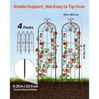 Uimoso Metal Garden Trellis 60 X 15 In 4 Pack For Climbing Plants And Vegetables