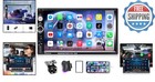 7  Hd Bluetooth Double Din Car Stereo With Steering Wheel Remote   Backup Cam