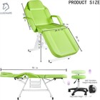 Facial Chair Tattoo Chair Massage Table 73inch Salon Facial Bed Adjustable Green