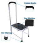 Medical Footstool Bathroom Step W  Support Handle  Non Slip Handicap   Elderly