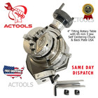 65mm 3 Jaw Self Centering Chuck   Back Plate With 4   Inch Tilting Rotary Table