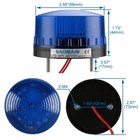 Baomain Industrial Signal Round Blue Warning Light Strobe 110v Ac 