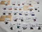 6 Vtg Lot 10x8mm Octagon Rhinestone Czech W Germany Jewelry  Repair Brooch 8010