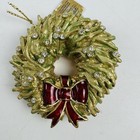 2006 Estee Lauder White Linen  holiday Wreath  Solid Perfume Compact Nwt Unused