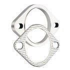 3  2-bolt Stainless Steel Exhaust Flange Connection Kit With Gasket - Easy Weld