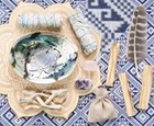 White Sage  Palo Santo  Abalone   Stand  Home  Kit Nib