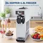 Commercial Soft Serve Ice Cream Maker Countertop Machine 21 2 Qt h Yield