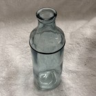 Vintage Ink Bottle 1885 Thru 1920 Blue Glass Excellent Condition Collectible 