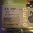 Garden Treasures Dd525 525 Gph Pond Fountain Pump 13 1 Ft Lift New Sealed