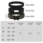 Krydex Tactical Battle Belt Laser Cut Molle Padded Anti-slip Pad And Inner Belt