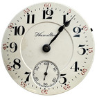 Antique 18s 1909 Hamilton 1 17j Mech Open Face Rr Pocket Watch Movt 936 Usa Runs