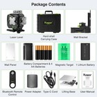 Huepar 4d Laser Level With Lcd Screen Remote Control  telescoping Pole  receiver