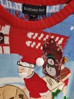 Blizzard Bay Men s Ugly Christmas Santa Workout Shop  Sweater Size M Nwt 