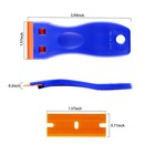 Jvseyte 4 Pcs Plastic Razor Blade Scraper And 120 Pcs Plastic Razor Blades Cl   