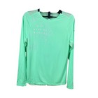 Nike Men s Dri-fit Long Sleeve Running Light Green With Silver Print