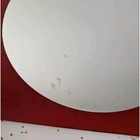Mcm Red Square Mirror With Circle Glass Wall Art 11 75 x11 75 