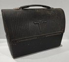 Thermos Vintage Metal Lunchbox Black Pre-1970 Collector Item  F9