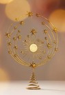 Anthropologie Hedy Tree Topper Stars Gold Celestial Starry Night Galaxy New Box