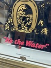 Vtg Olympia Beer  it s The Water  Good Luck Horseshoe Wall Mirror Sign