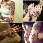 Henna Tattoo Kit Gel Ink Waterproof With 78 Stencils Diy Tattoos For Women New