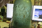 Easton  Pa  J a  Seitz  Squat Soda Pop Mineral Water Bottle Pennsylvania Penn