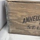 Vintage Budweiser Anheuser Busch Wooden Beer Bottle Checkers Crate Box 1876-1976