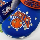 New York Knicks Shoes Mens 10 Blue Nba Basketball Clogs Crocs Slip On Comfort