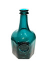 Teal Blue Handblown Glass Jno Greenhow Colonia Williamsburg 1770 Bottle Decanter