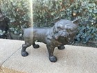 Vintage Cast Iron Black Bulldog Doorstop Heavy Duty Hubley Antique Marines