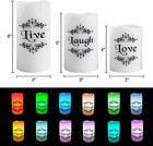 Color Changing Led Flameless Candles With 18-key Remote And Timer  Live Love Lau