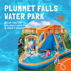 Banzai Plummet Falls Adventure Inflatable Outdoor Water Park Pool Slide  used 