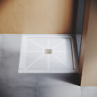 Shower Base Smc Shower Pan In White Single Threshold Stainless Steel Drain Cover