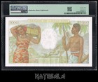 Tahiti Indochine Papeete 1000 Francs Nd  1940-57  Pick-15b Pmg 25 Vf S n M 8 374