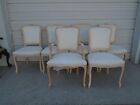 Set 6 Dining Chairs Italy French Cabriole Six Provincial Georgian Louis Xvi Boho